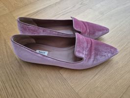 Bally Samt Loafers / Ballerinas Pink – Gr. 39.5