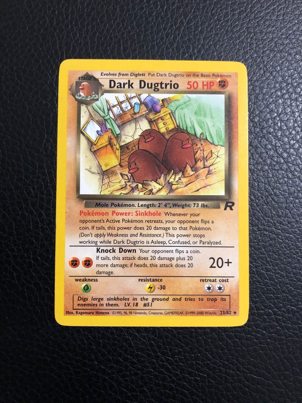 Pokémon Carte collezionabili: Team Rocket Dark Dugtrio rare 23/82 Ab 1 – Usato da Paradiso venduto da Pkmn10