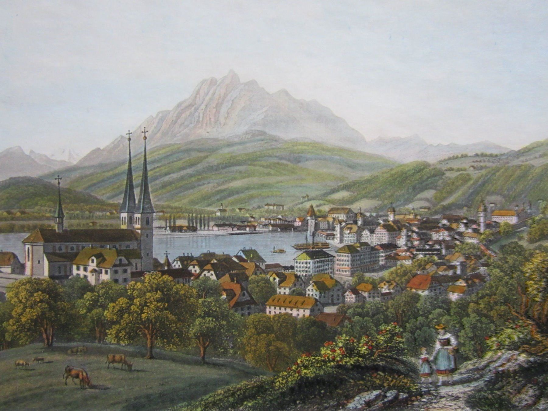 Stiche: LUZERN AQUATINTA – Gebraucht aus Gersau von grafik-kunst