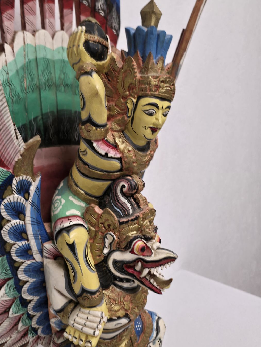 Statuette: Alte Garuda Vishnu Holzskulptur – Nuovo (secondo la descrizione) da Oberwil-Lieli venduto da Filu55 1