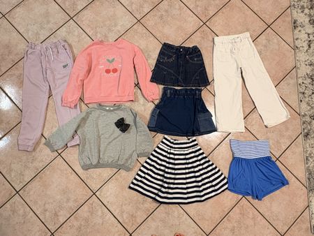 Lotto abbigliamento bambina