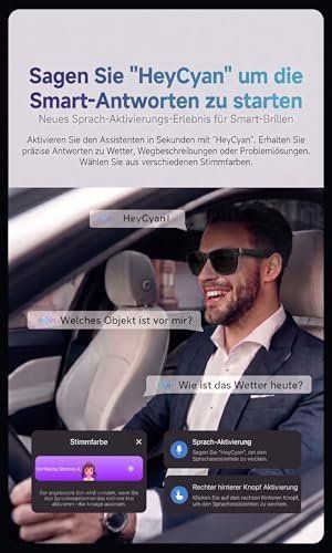Occhiali & Lenti: Glasses KI Bluetooth ChatGPT-Sprachassis UV-Schutz WLAN – Nuovo e nell'imballaggio originale da Hundwil venduto da tec_mm27 3