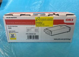 Original Oki C650, Oki C651dn yellow Toner, 09006129