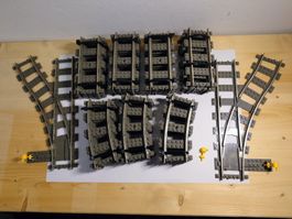 Lego 9v Schienen Konvolut, gebraucht