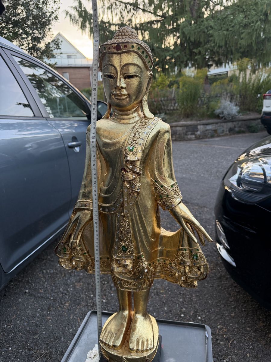 Statuette: Schöne Statue Buddha vergoldet – Usato da Würenlos venduto da Mueller1970 2