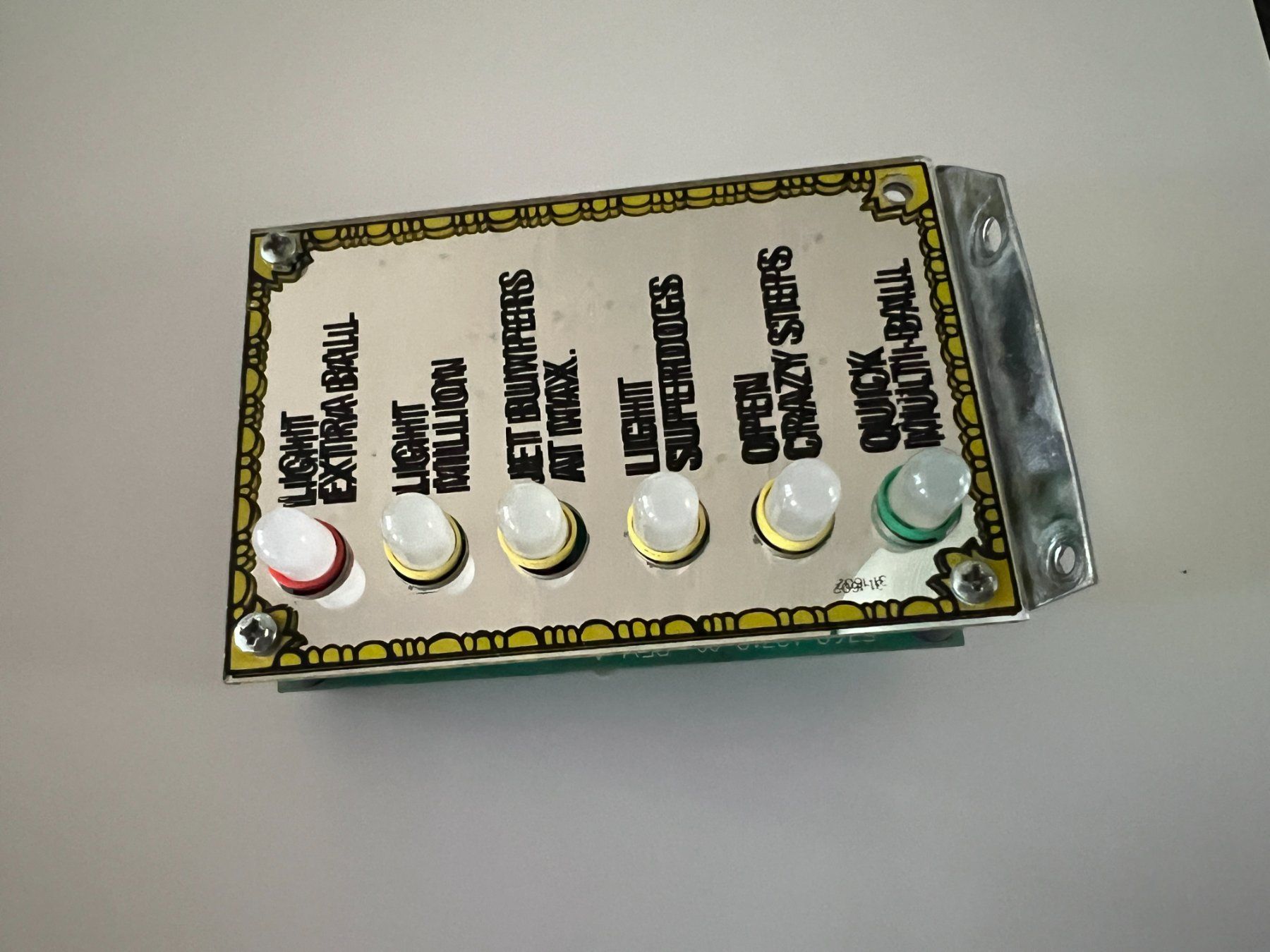 Williams Flipper: Flipper Funhouse Magic Mirror Lamp Board komplett – Usato da Winterthur venduto da Ozz0 1