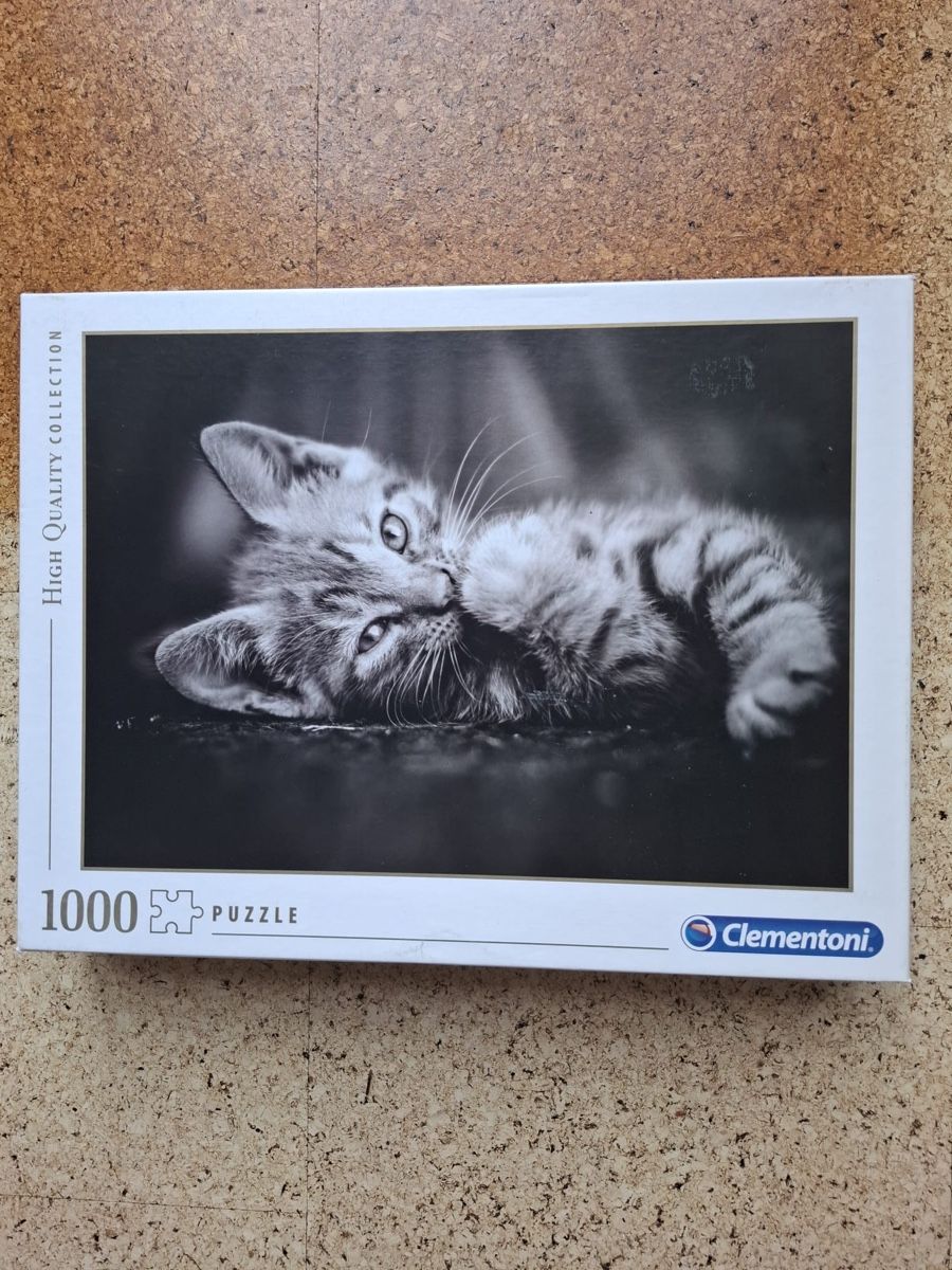 Puzzle: Herziges Puzzle Katze Schwarz-weiss  – Usato da Roggwil BE venduto da R..