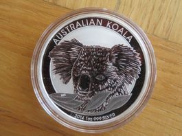 Silber Koala Münze 2014 / 1 Oz Australien