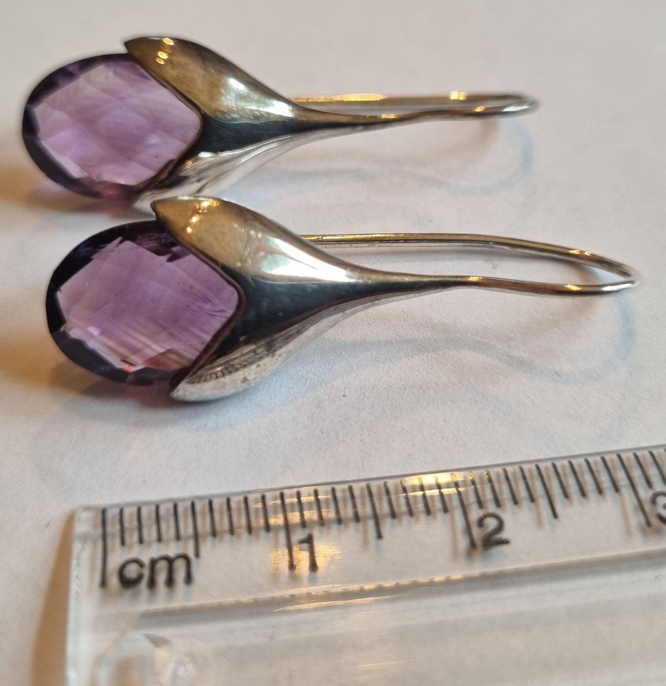 Orecchini pendenti & Orecchini a lobo: Ohrhänger Silber 925 mit Amethyst – Usato da unterägeri venduto da ursiou 2