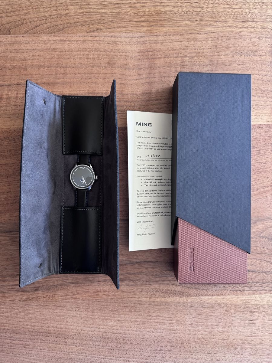 Orologi: MING 37.05 Moonphase 38mm Full Set Limited Edition – Usato da Horgen venduto da Maccers1000 5