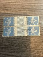 Schweiz Briefmarken Helvetia 5Rp Viererblock, Gestempelt!