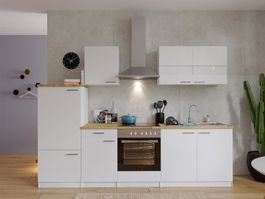 565 Küchenzeile Singleküche 270cm weiss - Küche Einbauküche