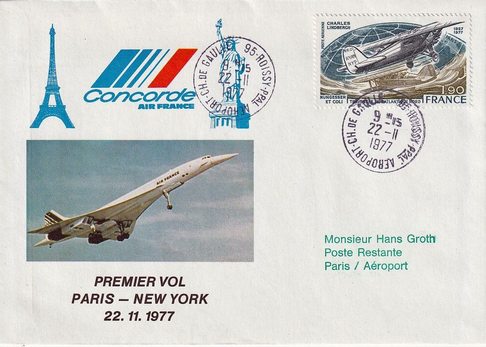 Concorde Brief Paris New York Kaufen auf Ricardo