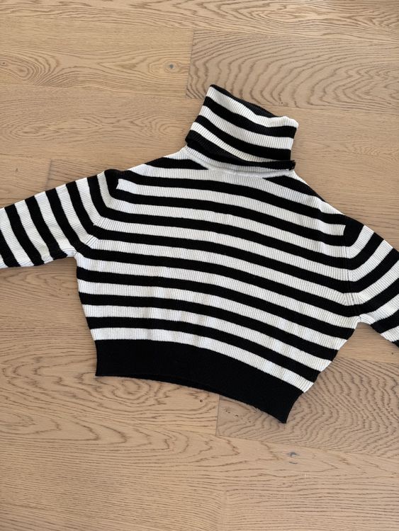Stylischer Strickpullover mit Streifenmuster von ZARA, S - Main Image