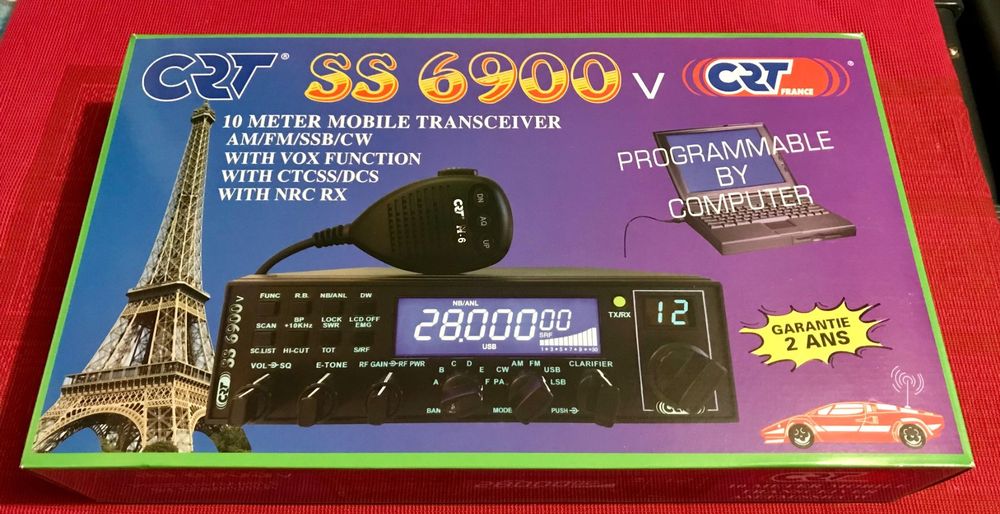 CB CRT SS 6900 V BLUE V7 PLATINE NRC AM/FM/LSB/USB/CW/PA Kaufen auf