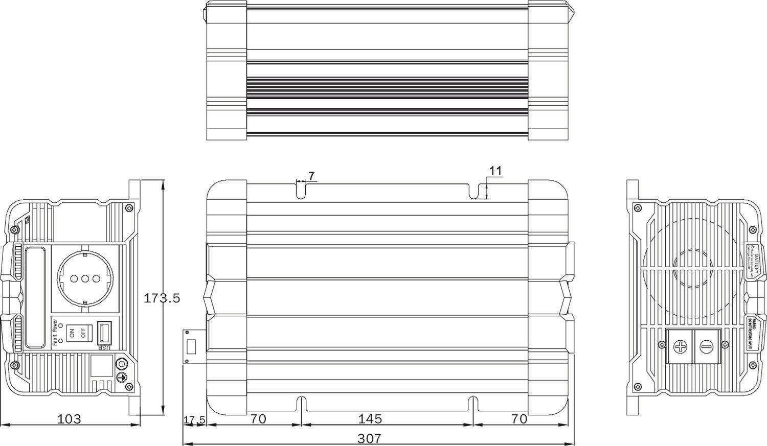 Konverter: Solartronics Spannungswandler FS1000D – Neu und originalverpackt aus Bottighofen von zaap 6