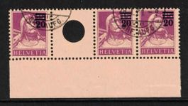 Zwischensteg S16 ʘ, gestempelt Kat.550.-