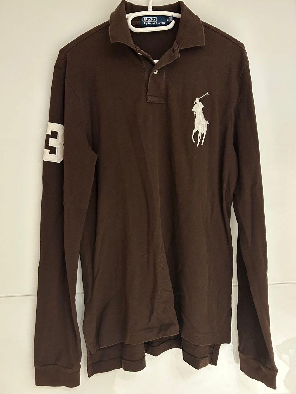 Polo Ralph Lauren Magliette Polo: Polo Ralph Lauren Longsleeve Brown – Usato da Flawil venduto da bridge28