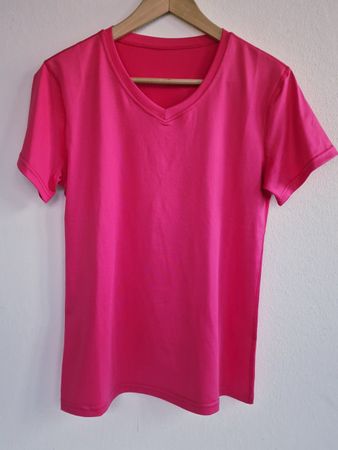 Damen Sport Fitness Yoga T-Shirt Gr. M Pink