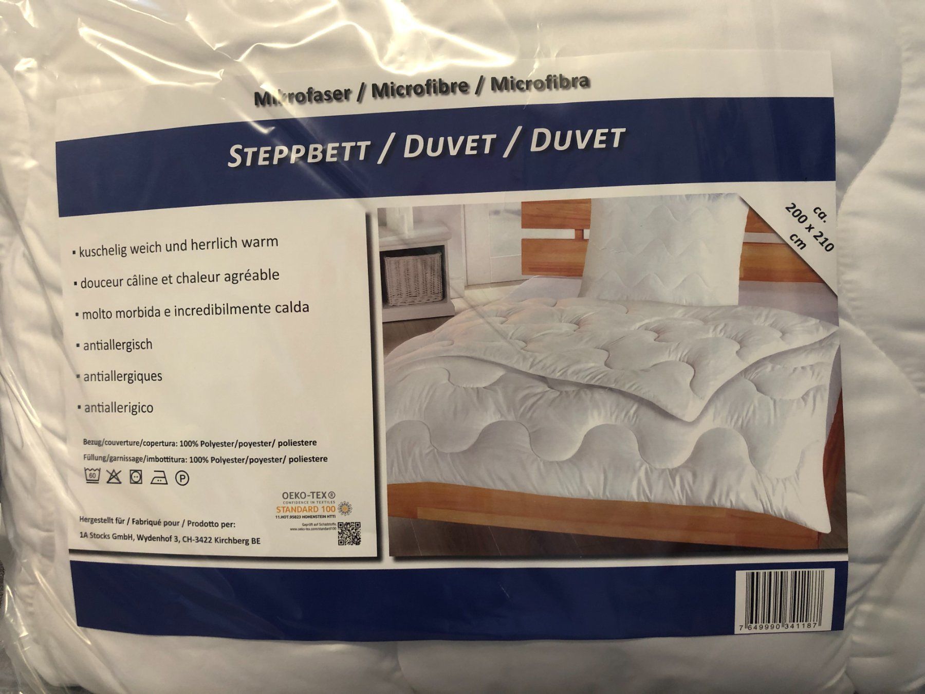 Coperte: Duvet Bettdecke 200x210 cm – Nuovo e nell'imballaggio originale da Kirchberg BE venduto da 1aStocks 1