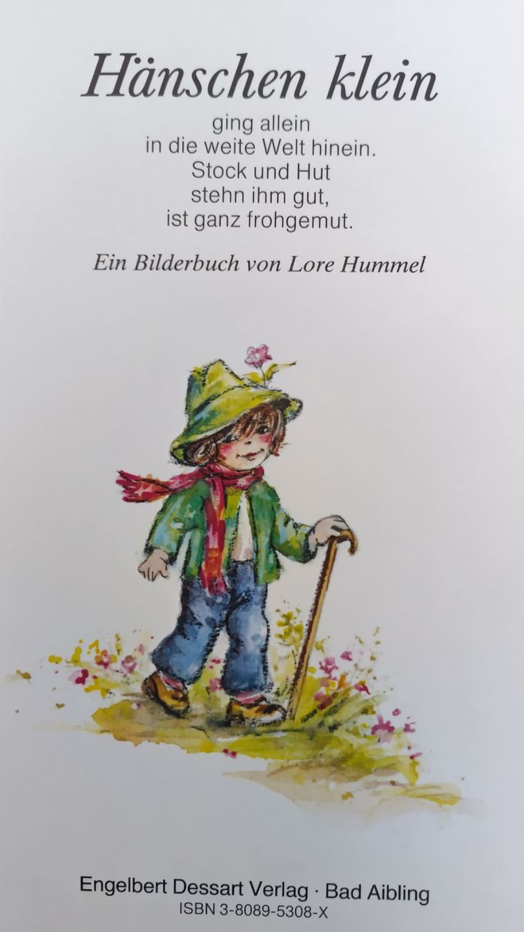 Libri: Hänschen klein / Lore Hummel Bilderbuch ab Fr. 8.- – Usato da Bellach venduto da JingleJerry 2