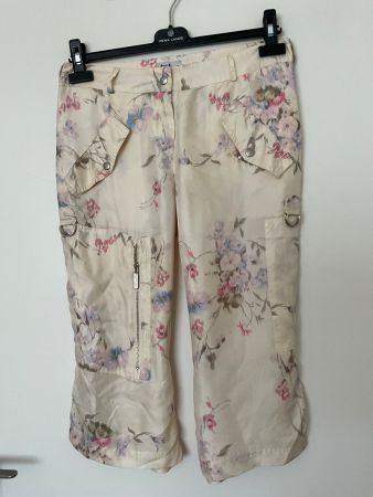 Tolle 100% Seiden Shorts Capri Hose Gr 34/36