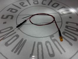 LED 3mm orange verkabelt 2/12V 1 Stück