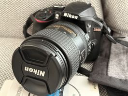 Nikon D3400 mit Nikon 18 - 300mm Objektiv wie neu
