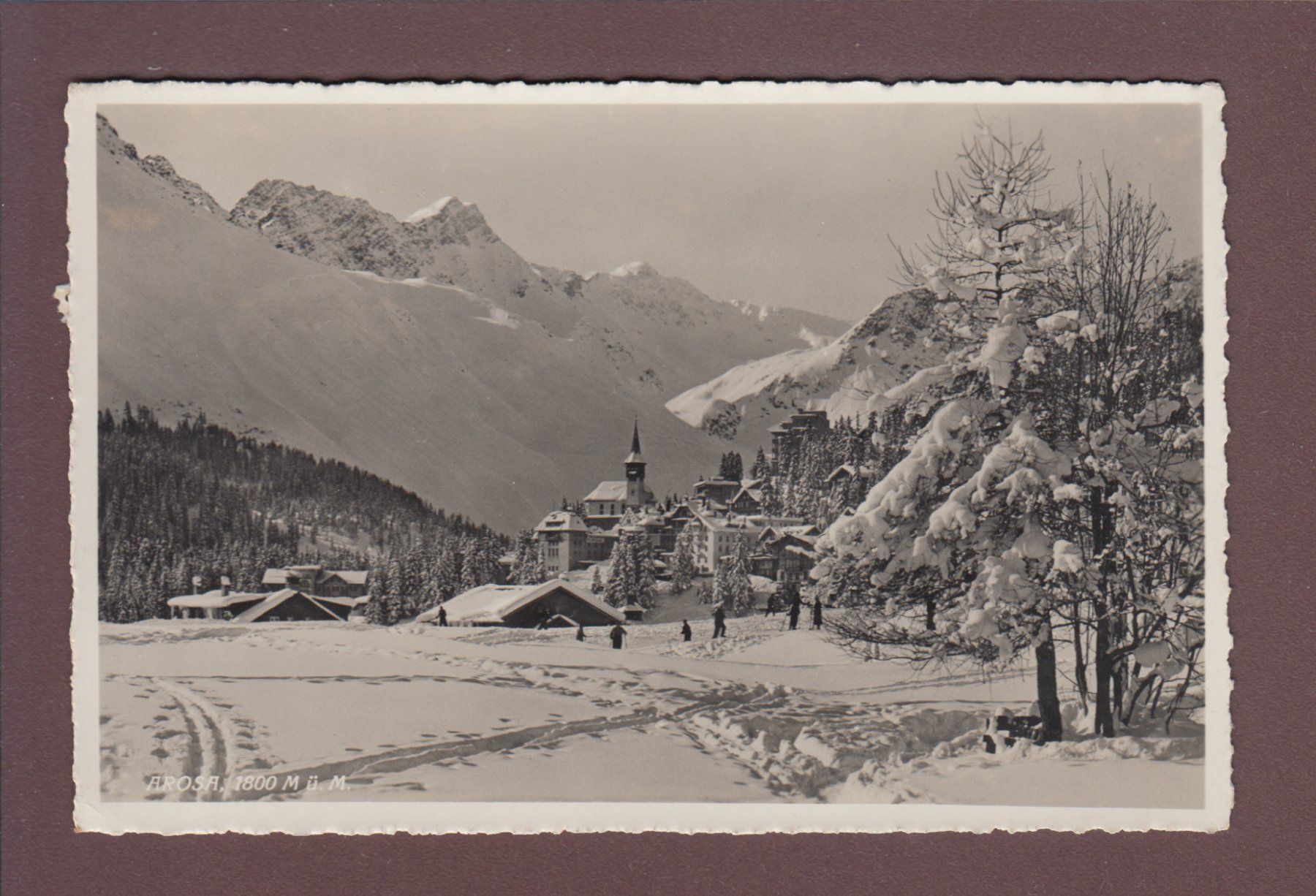 Ansichtskarten: AROSA - 1940 – Gebraucht aus Pully von nicecards