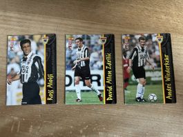 3 Fussball Sammelkarten Panini FC Aarau