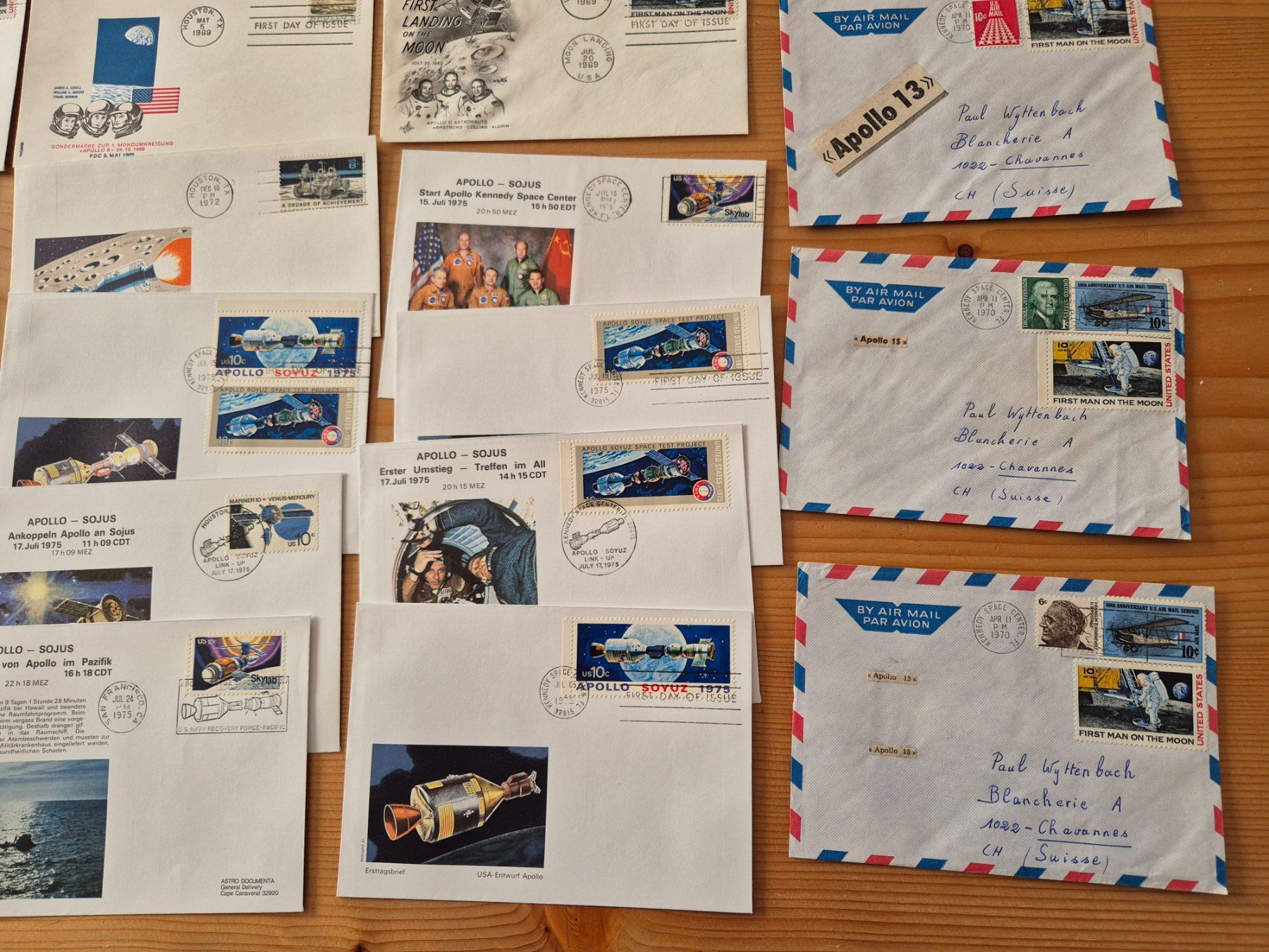 Tutti i francobolli: Appollo Briefe Zustand gemäss Bilder – Usato da Oberuzwil venduto da ceeg7 3