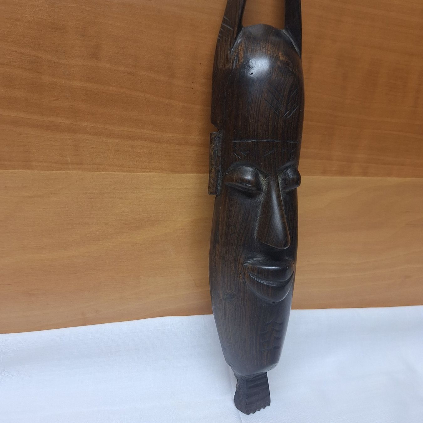 Skulpturen & Statuen: Vintage Holz Figur afrikanisch, Kopf, dunkles Holz – Gebraucht aus Winterthur von Goldpipau 1