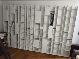 Bücherregal Designer, weiss modulare Bauweise gebraucht