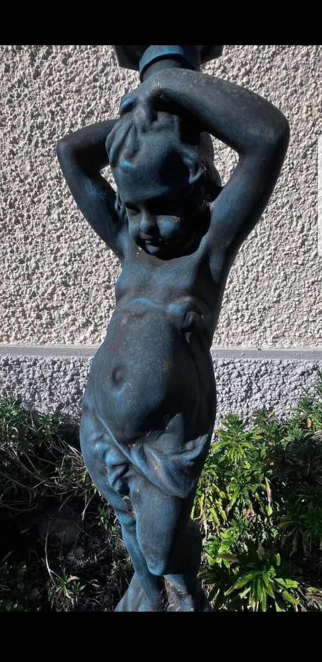 Lampen: Engellampe - Gartenlampe mit Engel - Putti - Putte - Garçon – Gebraucht aus Staufen von jasminm01 1