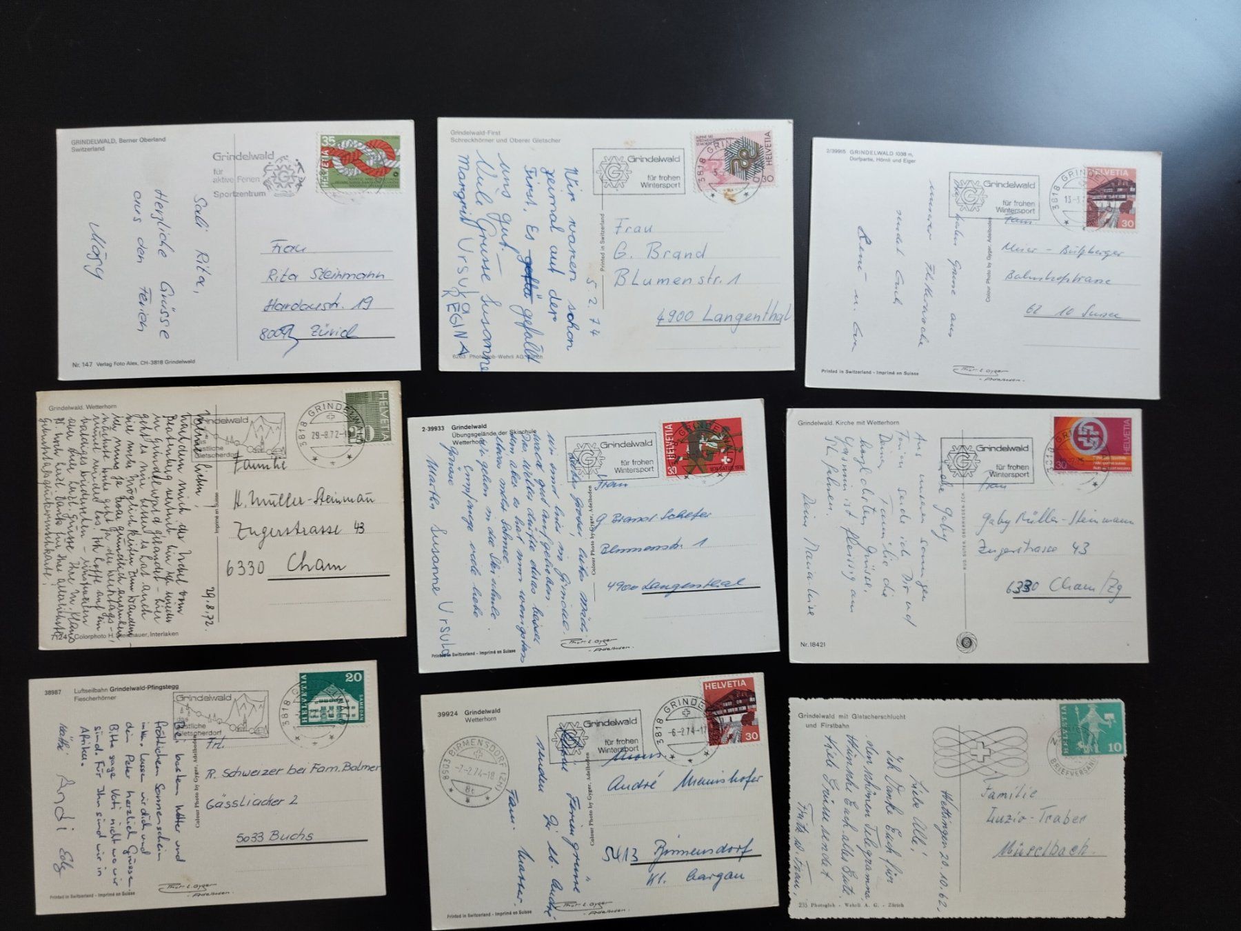 Cartoline postali: 12x AK Grindelwald Sammlung ab 1962 – Usato da Ohmstal venduto da Lebensfreude05 2