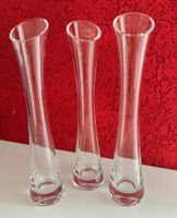 3er Set Glasvasen, Blumenvase, Tischdeko, Top Zustand!