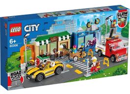💥LEGO City 60306 Einkaufsstrasse mit Geschäften NEU