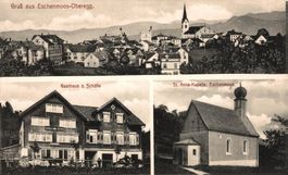 Gruss aus Eschenmoos-Oberegg. Gasthaus z. Schäfle