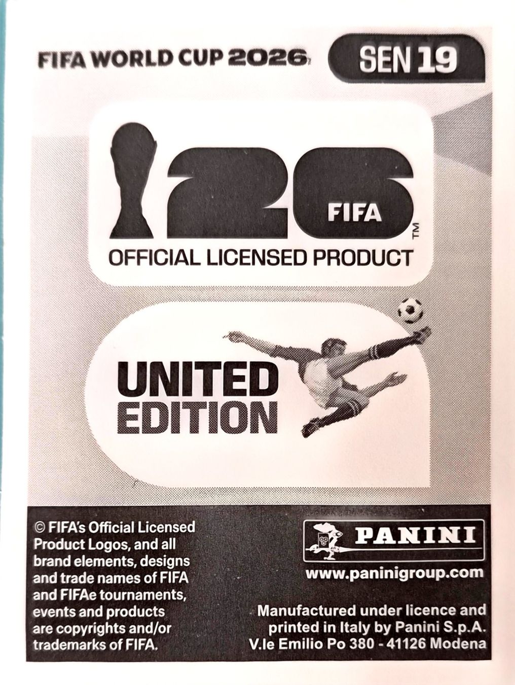 Panini Cartes à collectionner: Carte FIFA World Cup 2026 SEN 19 – D'occasion à Clarens par rim_g98y 1