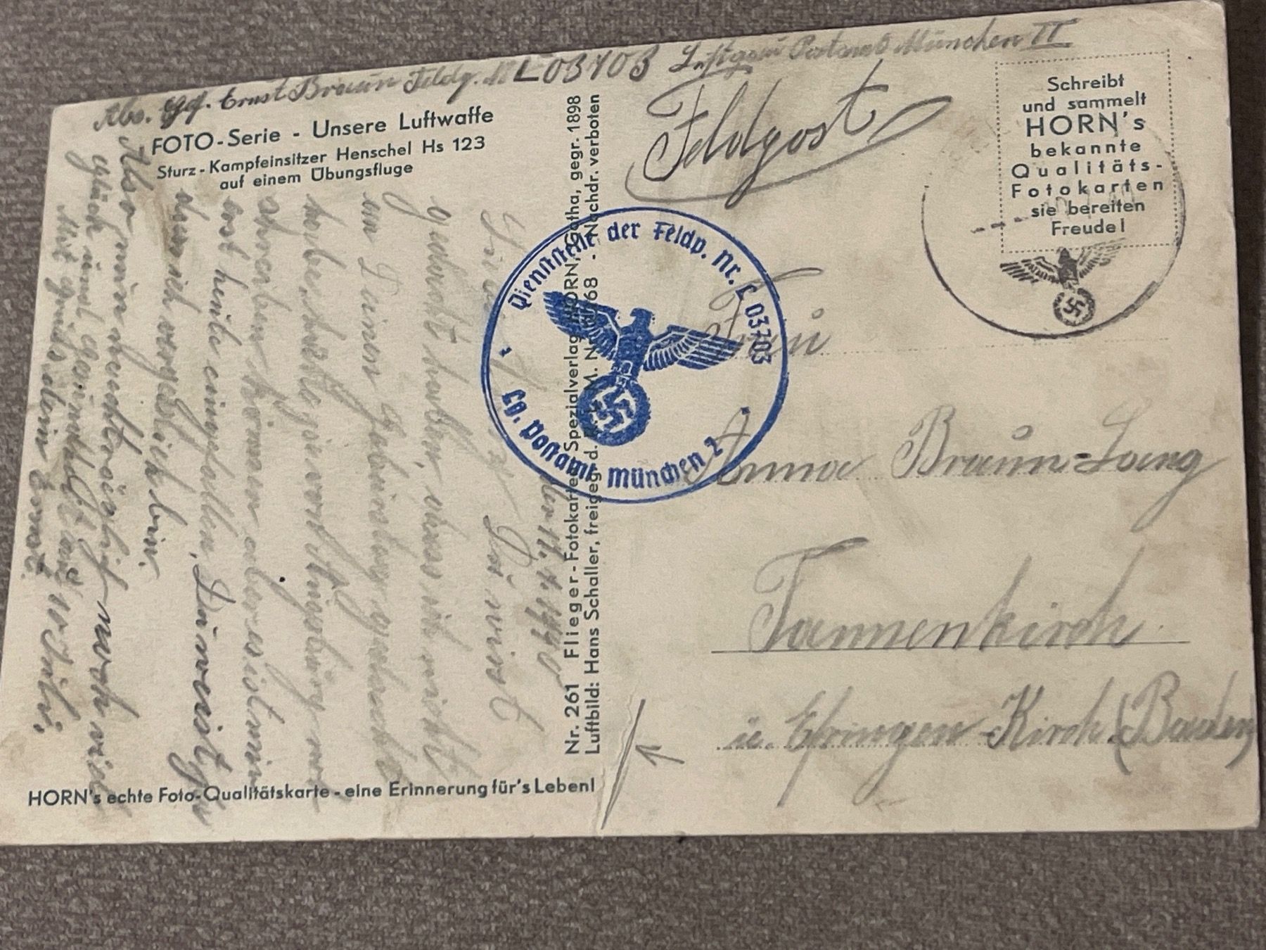 Foto & Immagini: Henschel HS 123 Echtfoto Karte – Usato da Elsau venduto da isidobrany09 1