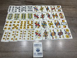  Antike Saurer Jasskarten Set mit Originalschachtel