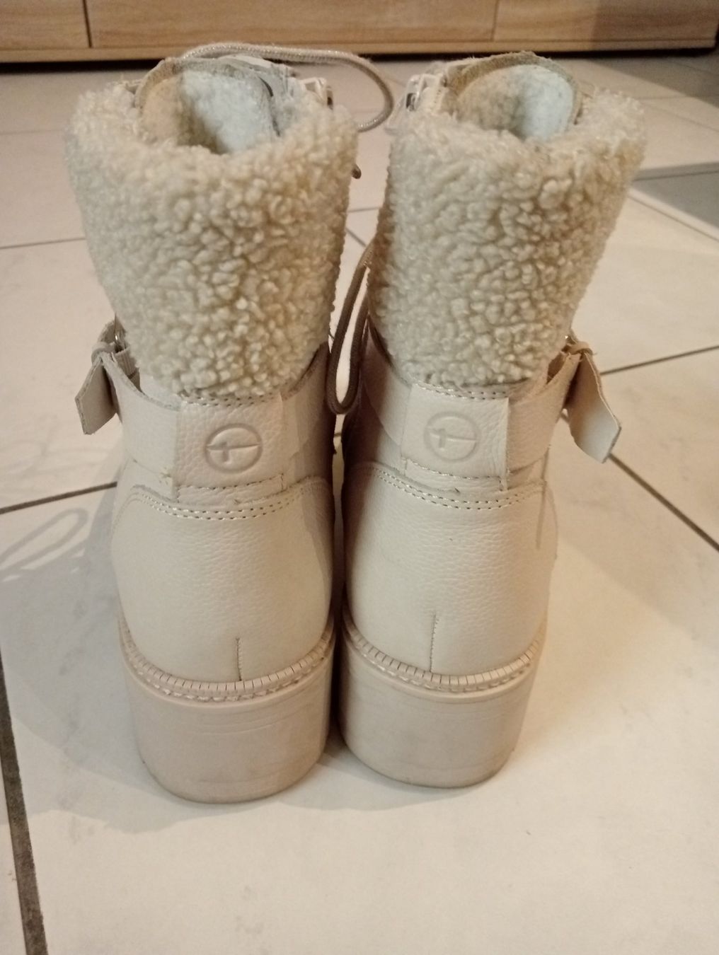 Tamaris Scarpe da donna: Lederstiefelette - braun Warmfutter Gr. 38 – Nuovo (secondo la descrizione) da Rüfenacht BE venduto da anemask 2