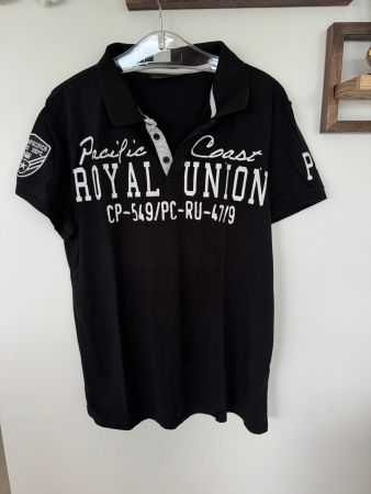 Schwarzes Polo Shirt "Pacific Coast",John Devin, Gr. M/L neu