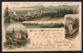 Litho Walzenhausen, Hoterl Rheinburg u. 