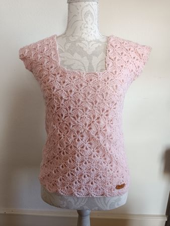 selbstgehäkeltes Shirt/Top Grösse S
