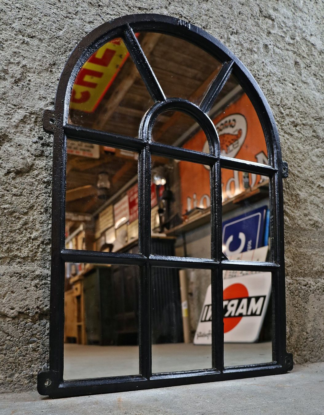 Specchi: Segmentbogenfenster verspiegelt, Spiegel, Gusseisenfenster – Usato da Birrwil venduto da brandschatz_birrwil