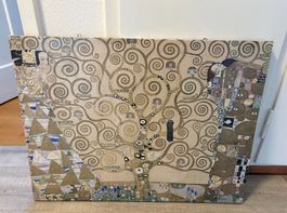 Klimt "Lebensbaum", Kunstdruck auf Leinwand, Top Zustand!