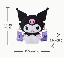Kuromi Hello Kitty: 1 sac bandoulière en silicone *SOLDES*