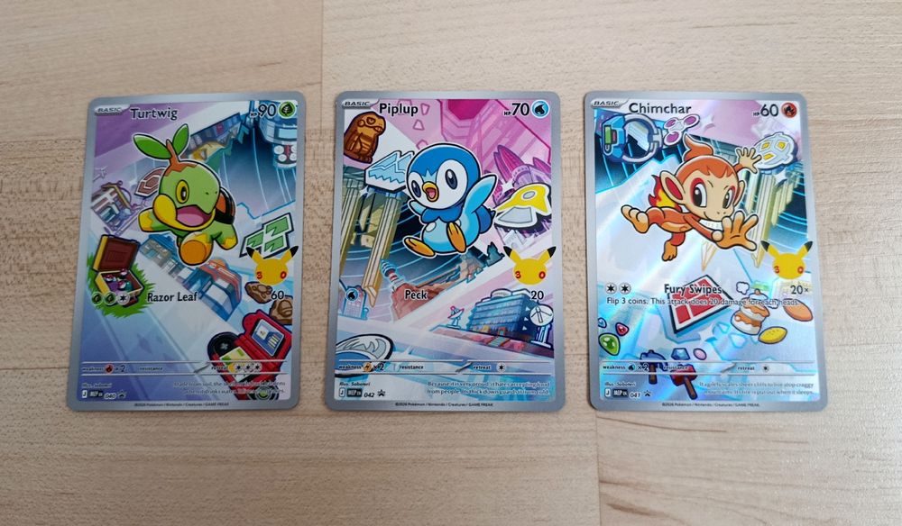 First Partner Pokemon ENG - Turtwig, Chimchar & Piplup Set! (Neu ...