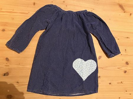 Langarmkleid blau Gr.104